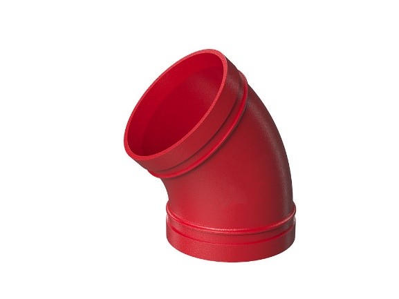 45° Elbow, TT Grooved UL/FM